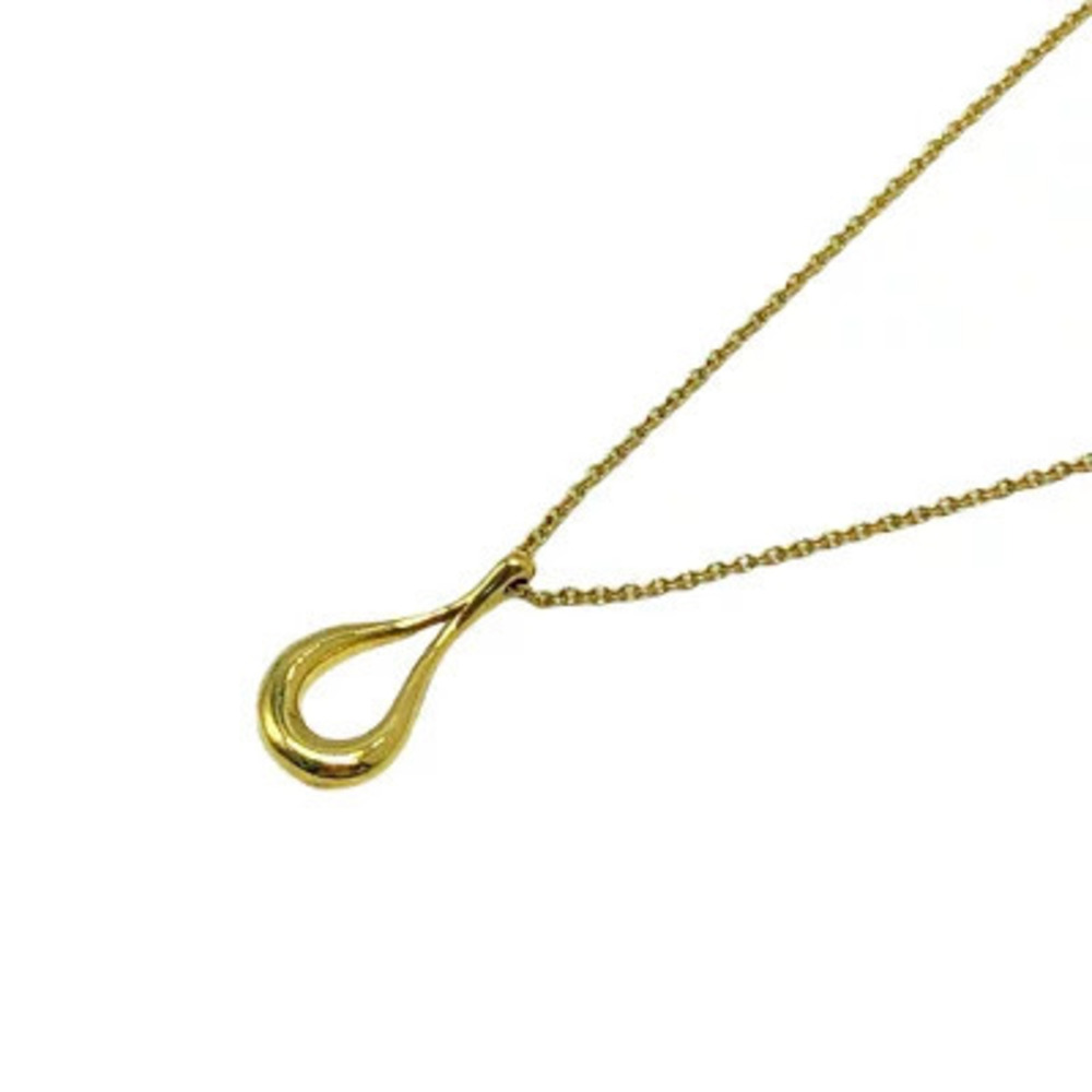 Tiffany Co Elsa Peretti Open Teardrop Necklace Sterling Silver